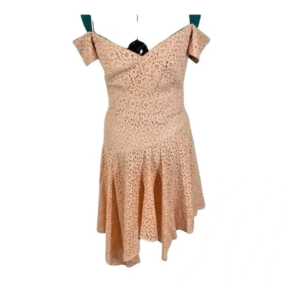 Nicole Miller‎ fluttery handkerchiefs Lace Scarf Dress Size 4 - Picture 4 of 11